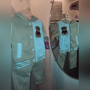 Adorable Bear Embroidered Baby Outfit